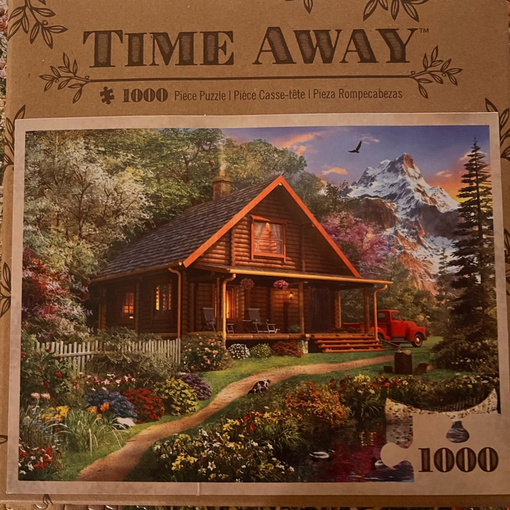 Time Away 1000 Piece Puzzle - Cozy Cabin Retreat